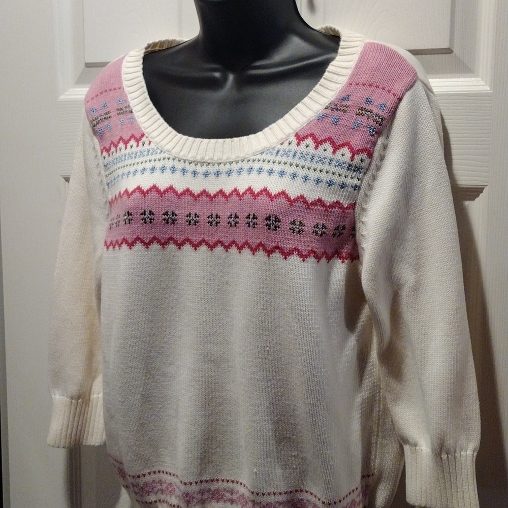 IZOD Knit Sweater LG - Picture 3 of 5